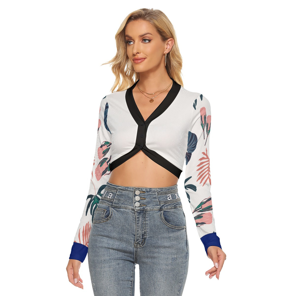 Xcarii Xii - Button Crop Top