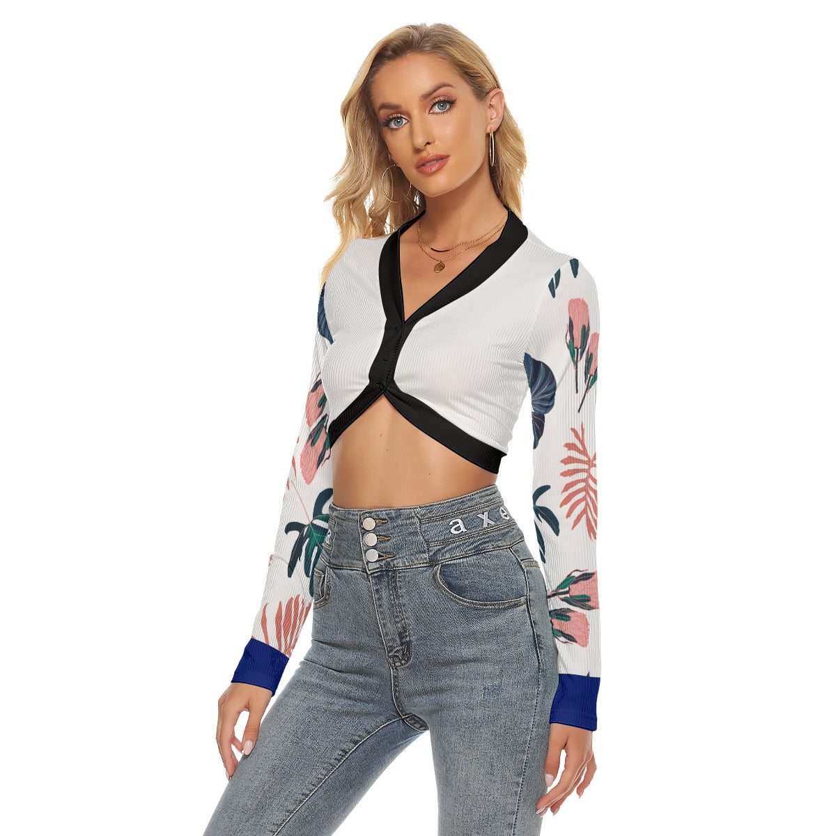 Xcarii Xii - Button Crop Top