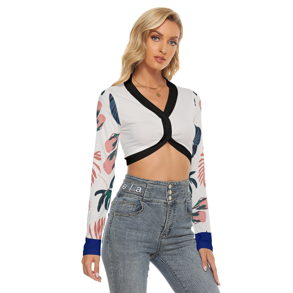 Xcarii Xii - Button Crop Top