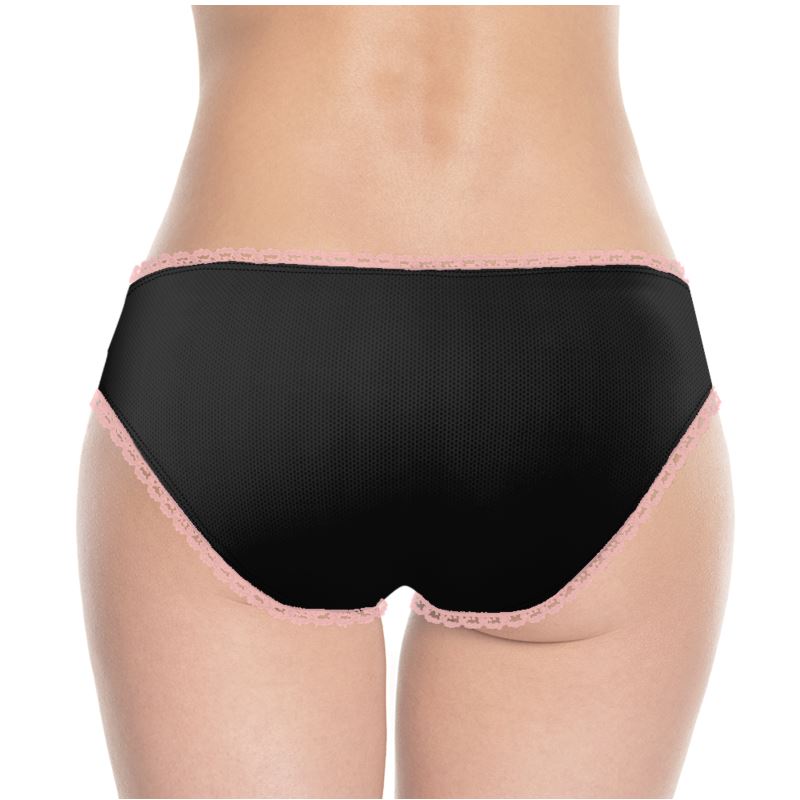 Xcarii Xii - Satin Pink trim panties