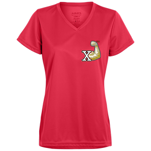 Flex youR Strong - Ladies wick V-Neck