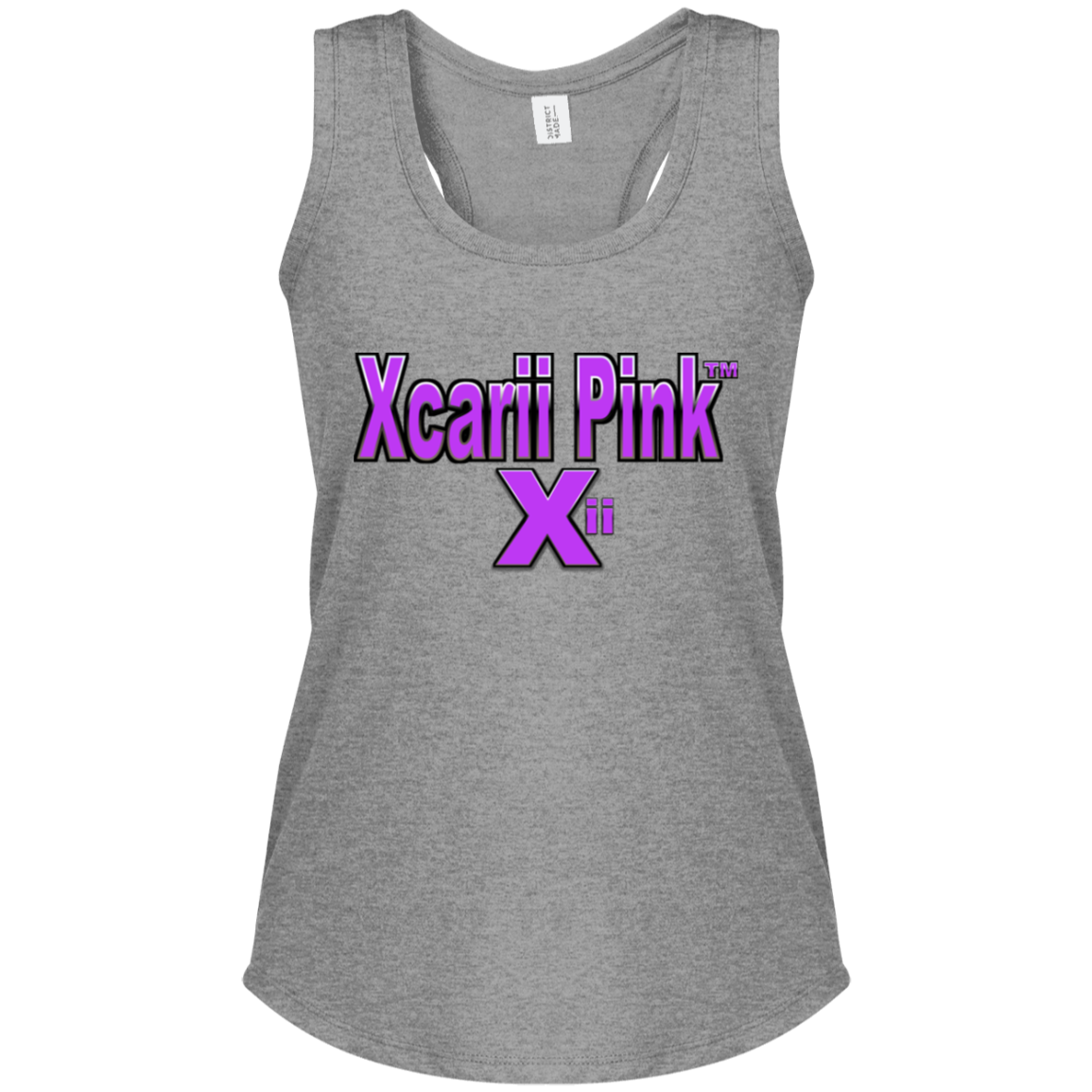 Xcarii Pink Perfect Tri Racerback Tank