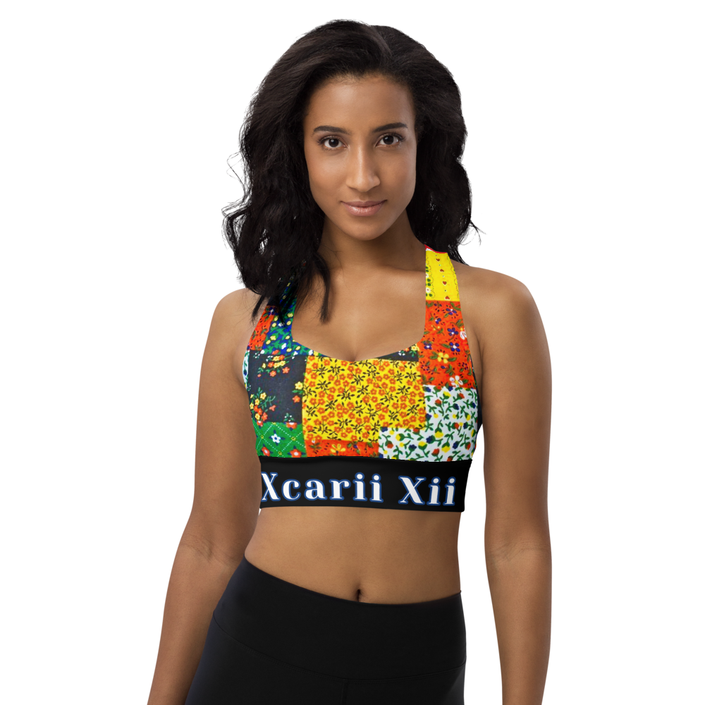 Xcarii Xii - Patchwork Quilt sports bra