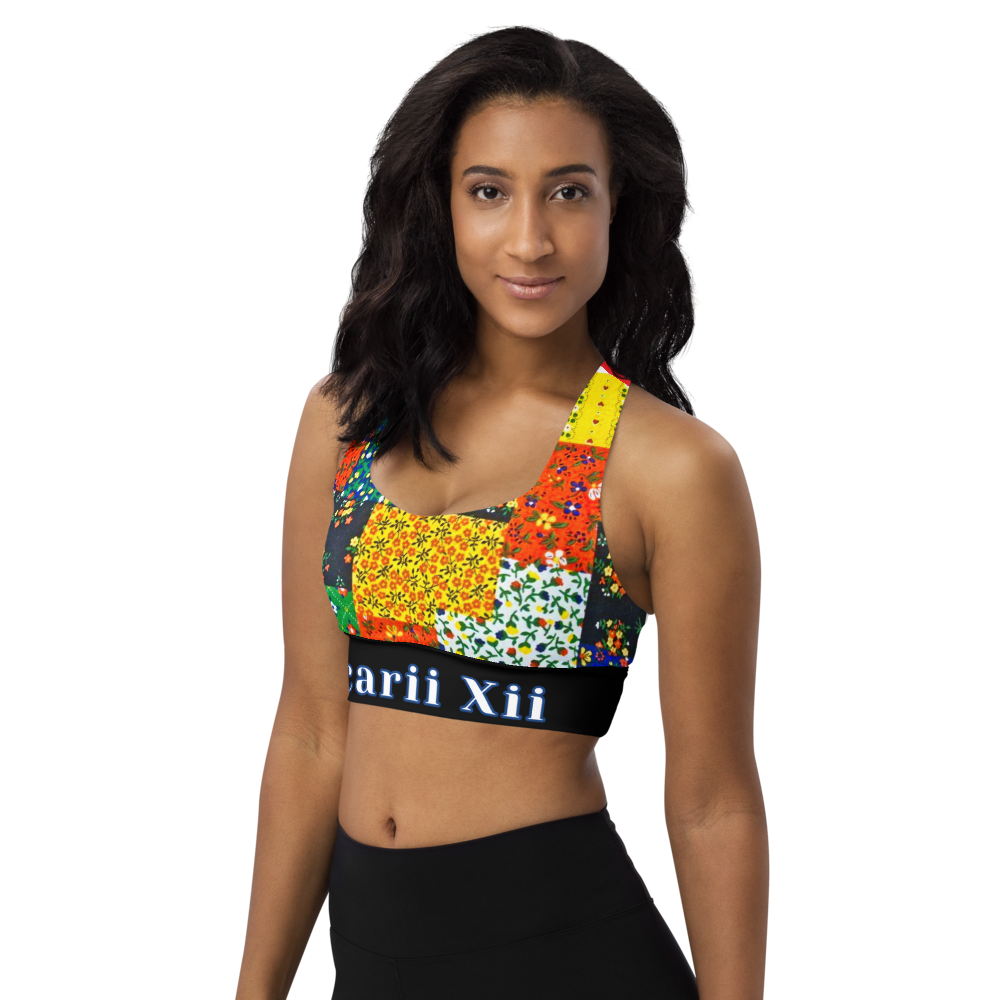 Xcarii Xii - Patchwork Quilt sports bra