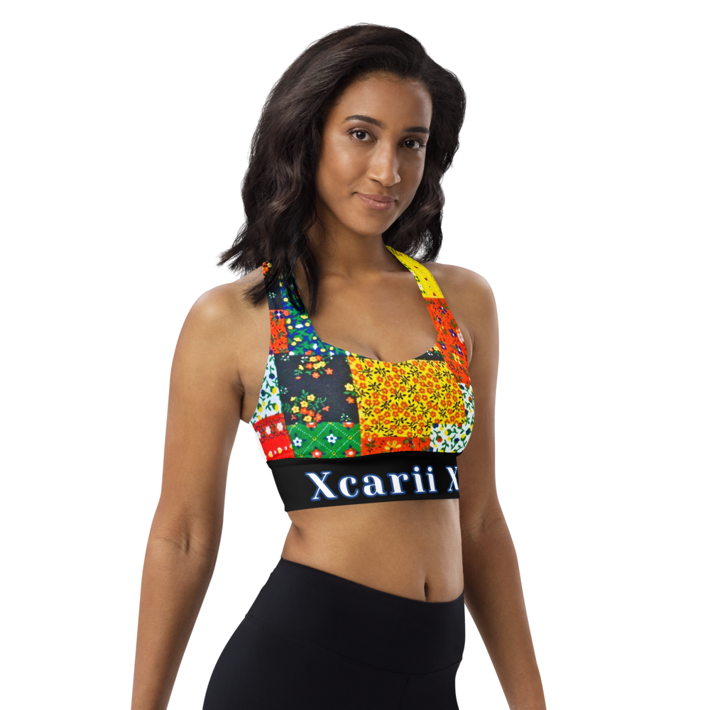 Xcarii Xii - Patchwork Quilt sports bra