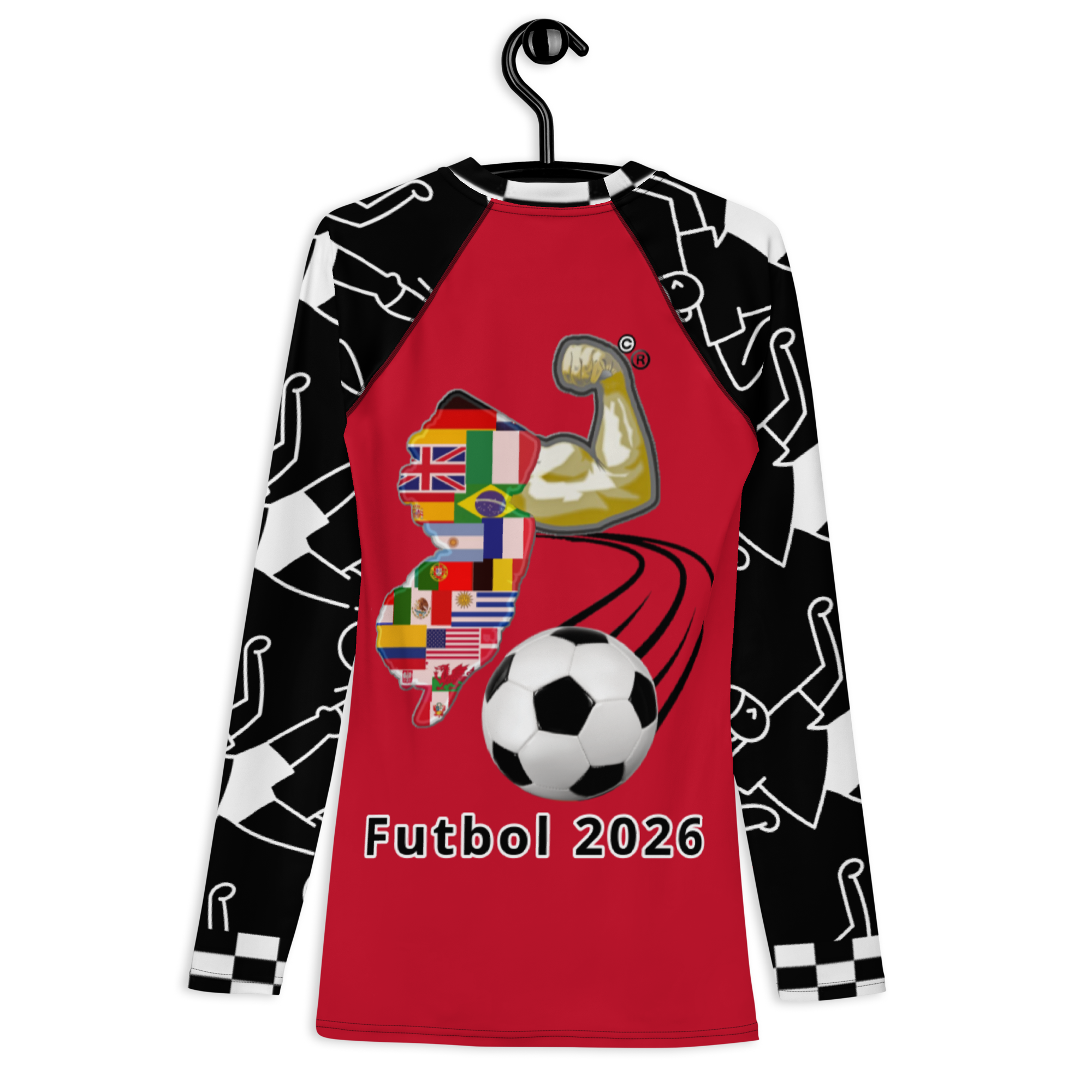 Jersey Power World Futbol Rash Guard