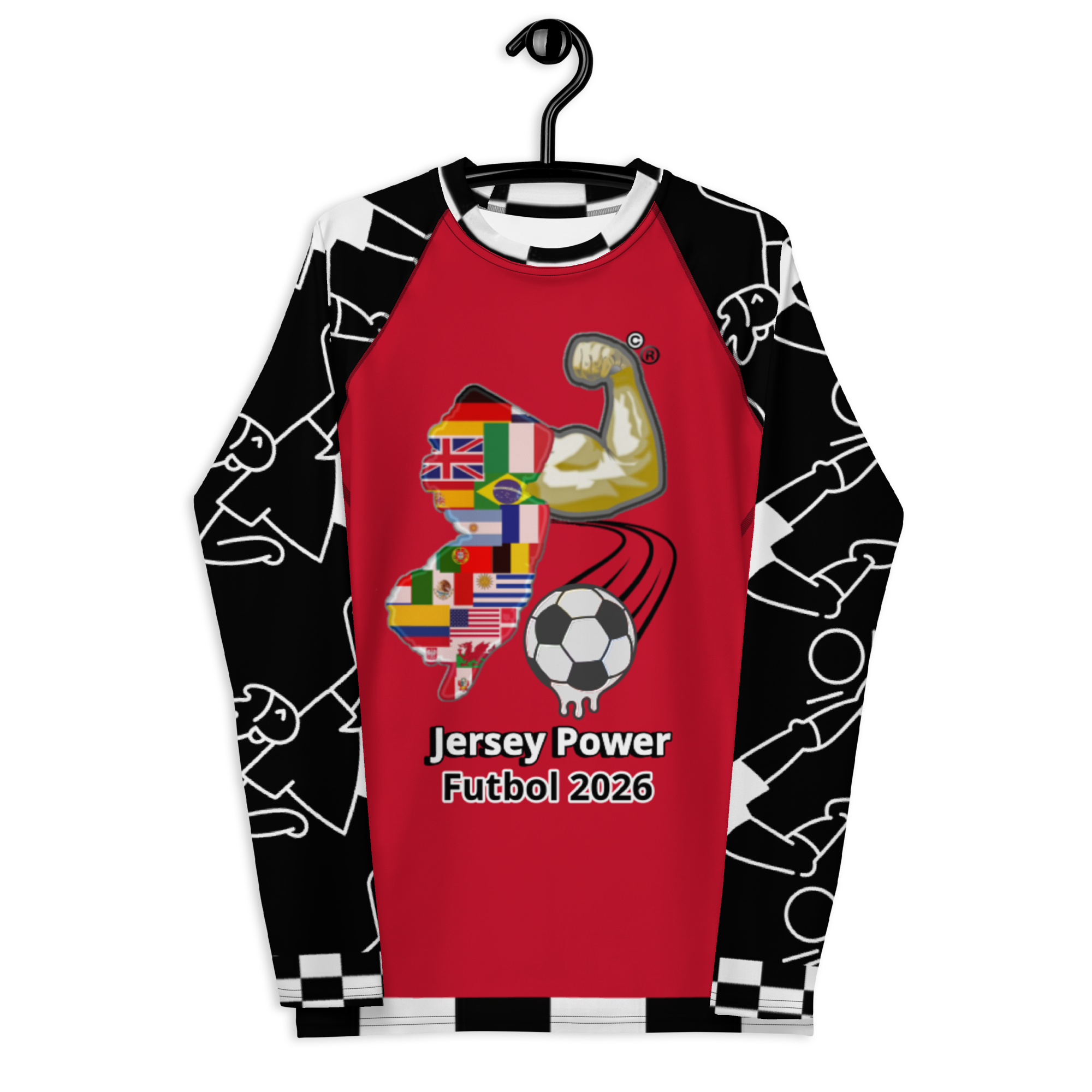 Jersey Power World Futbol Rash Guard