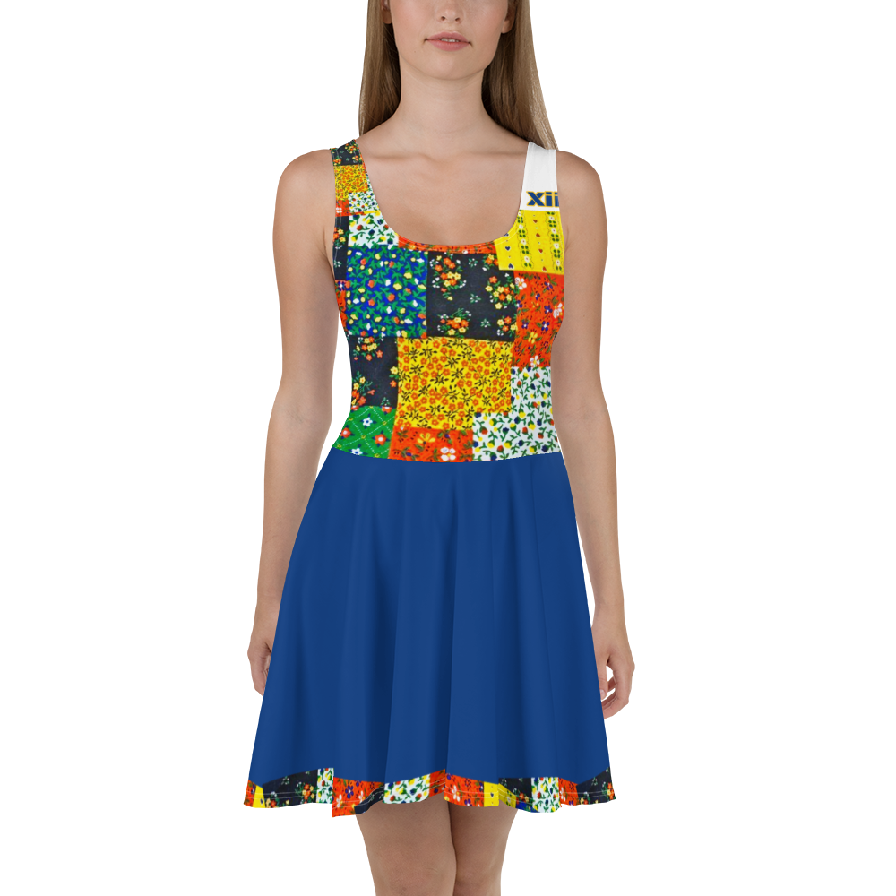 Xcarii Xii - Patchwork Quilt Skater Dress