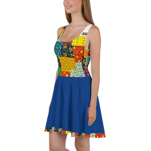 Xcarii Xii - Patchwork Quilt Skater Dress