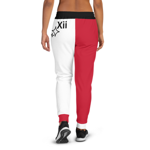 Xcarii Xii - Red & White Women's Joggers