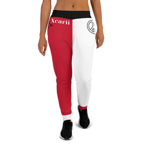 Xcarii Xii - Red & White Women's Joggers