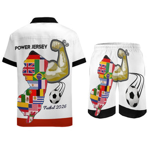 Jersey Futbol Power Casual Beach Suit