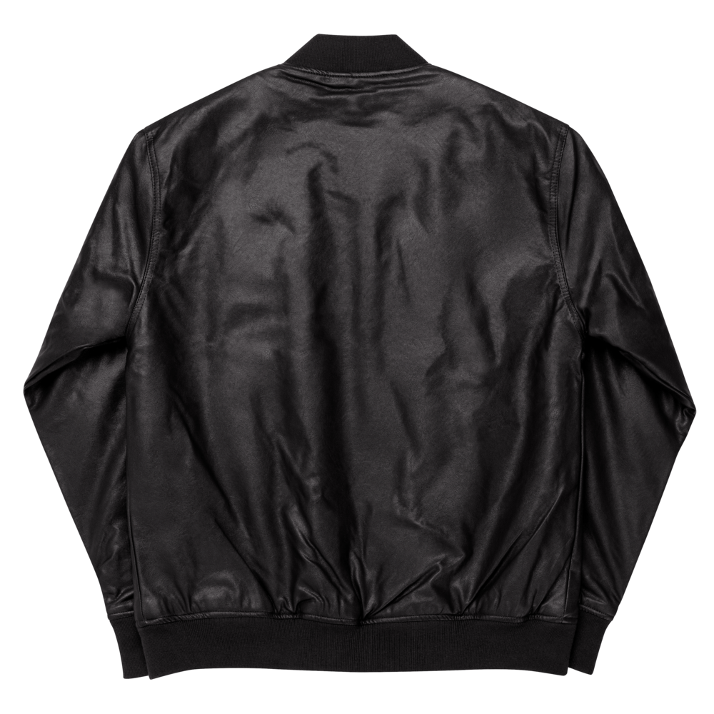 Xcarii Xii - Xii Leather Bomber Jacket