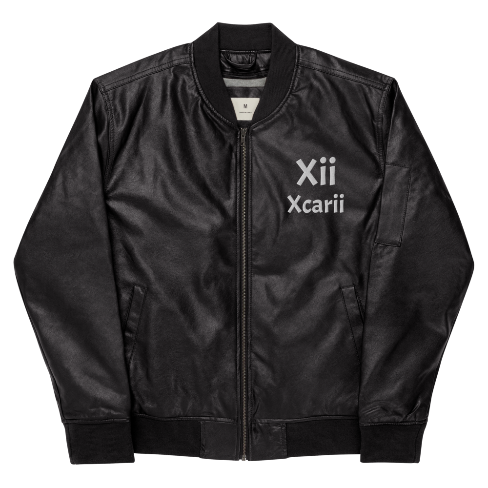 Xcarii Xii - Xii Leather Bomber Jacket