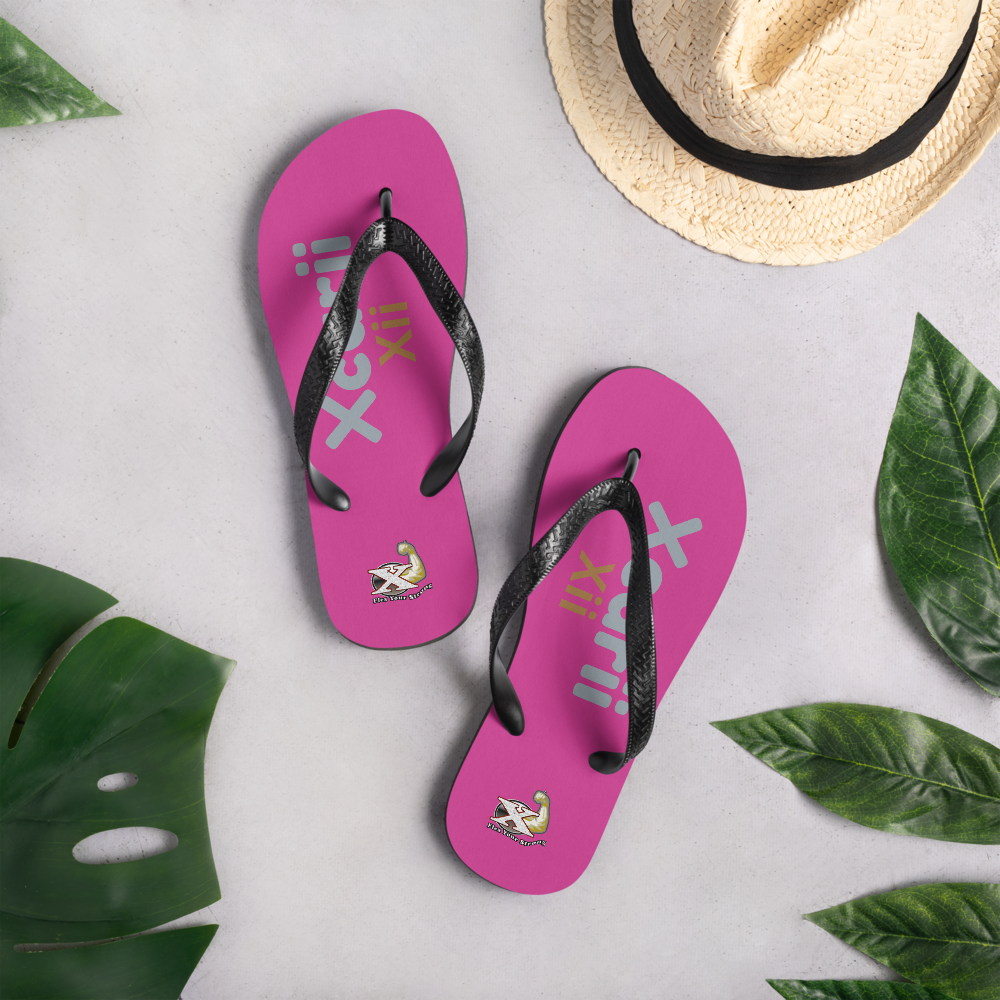 Xcarii Pink Flip-Flops