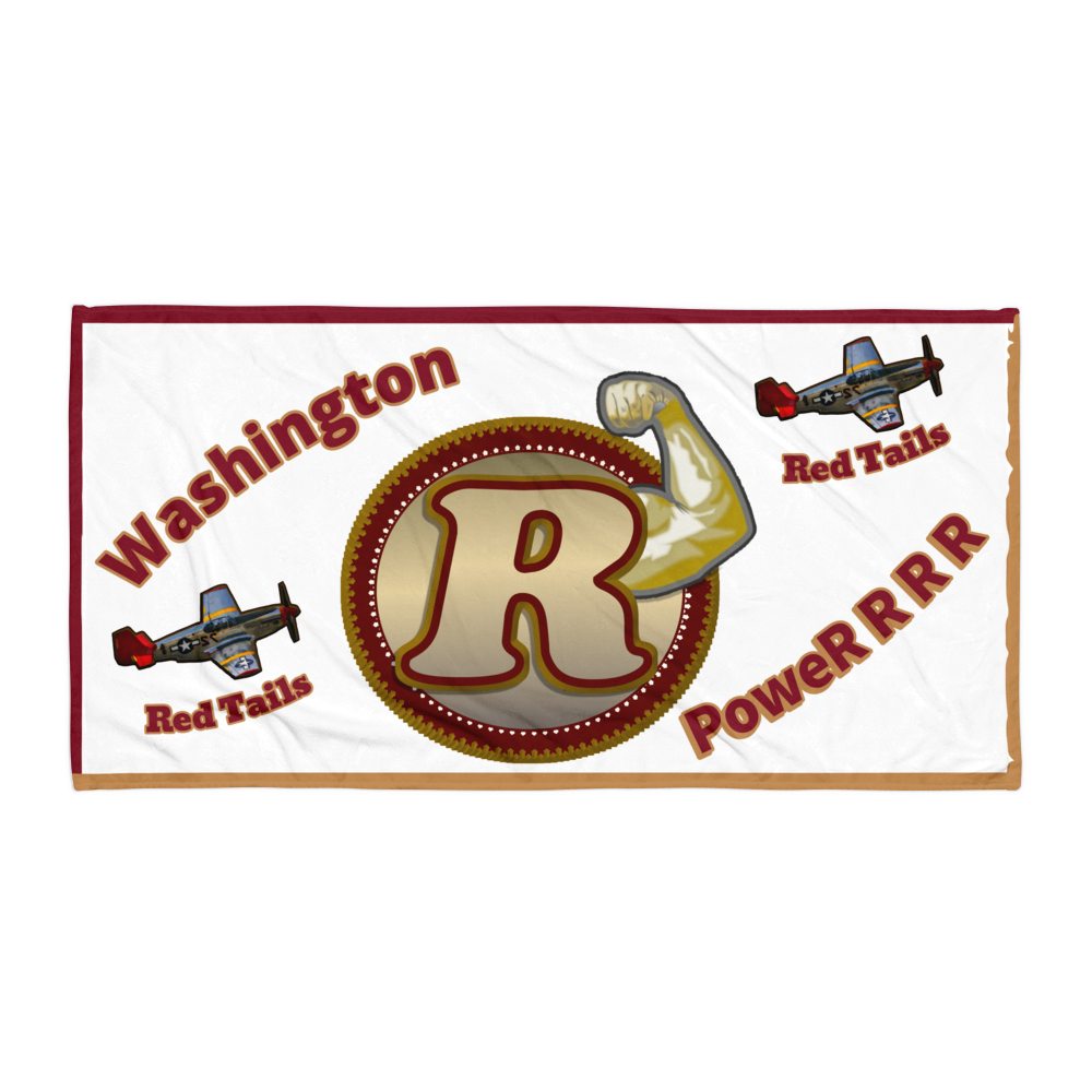 Washington Red Tails PoweR-R-R Rally Towel