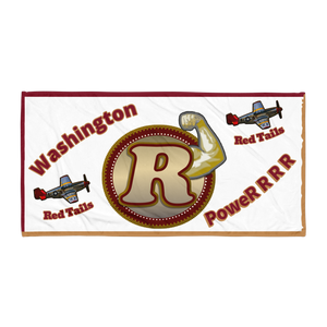 Washington Red Tails PoweR-R-R Rally Towel