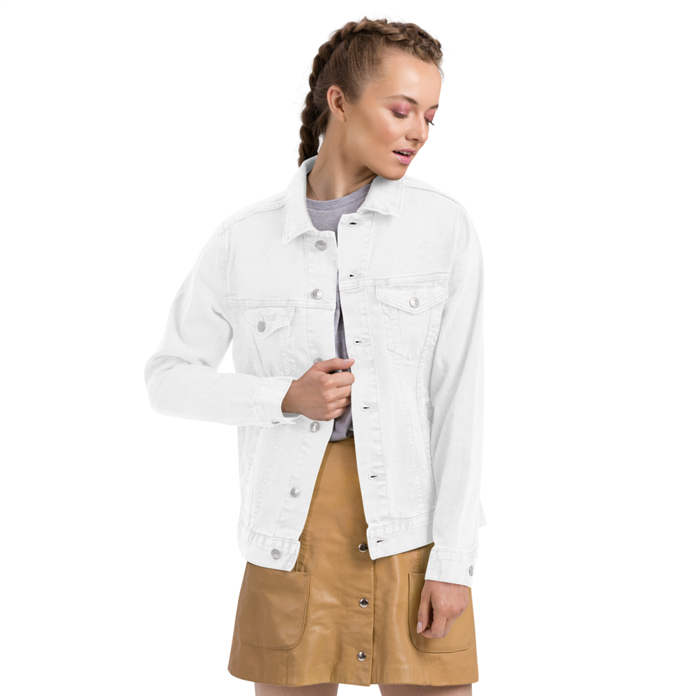 Xcarii Xii - White Cotton denim jacket