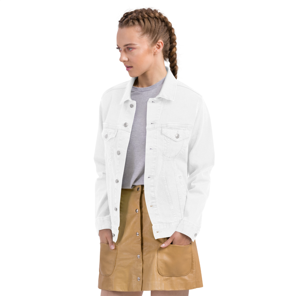 Xcarii Xii - White Cotton denim jacket